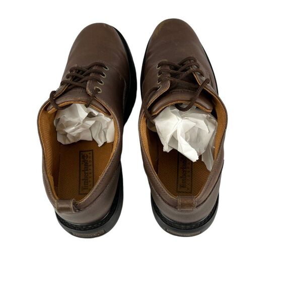 Timberland Men's Classic Waterproof Brown Leather Oxford  Size 11.5 - Picture 12 of 16